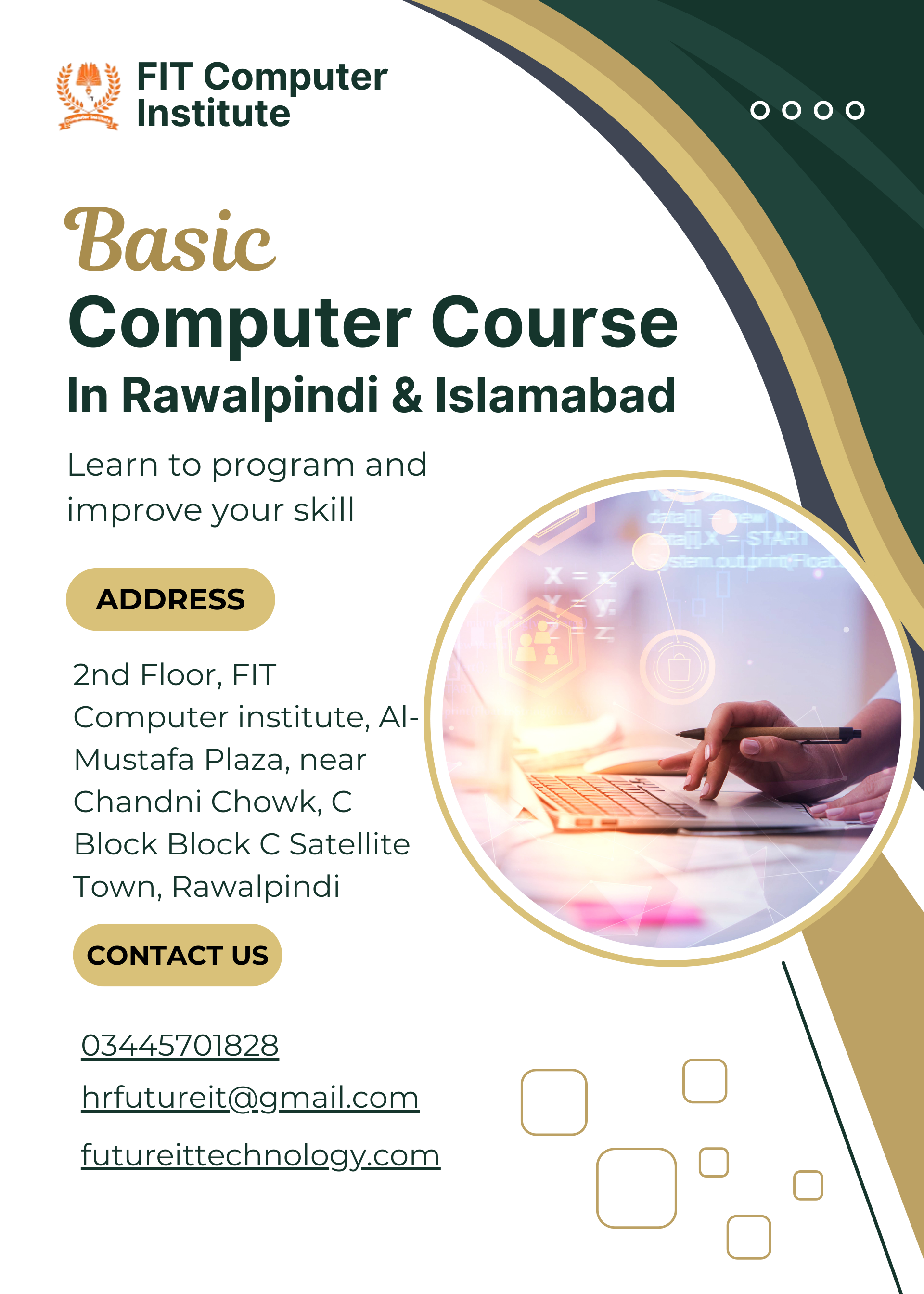 Basic Computer Course In Rawalpindi &amp; Islamabad 2025